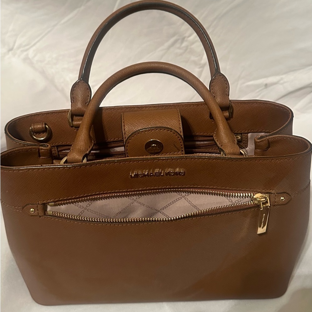 Michael Kors Tan Leather Satchel